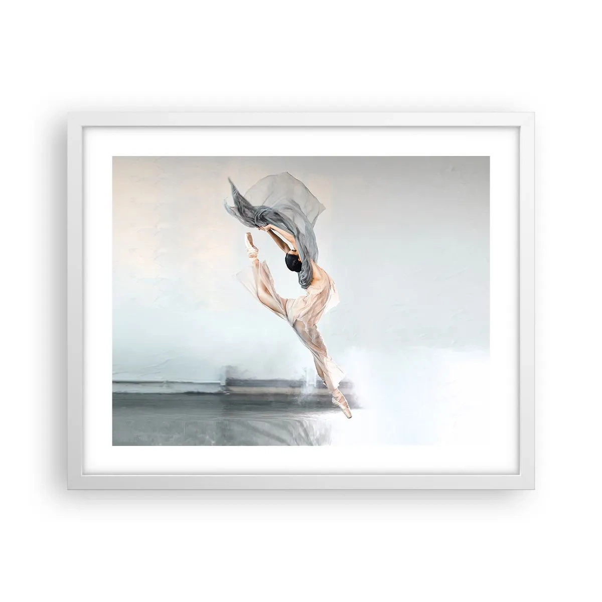 Poster in einem weißen Rahmen - Im Tanzrausch - 50x40 cm