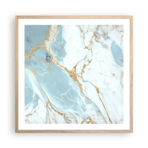 Poster in einem Rahmen aus heller Eiche - Reichtum des Steins - 60x60 cm