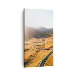 Bild auf Leinwand - Leinwandbild - In einem goldenen Tal - 55x100 cm