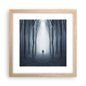 Poster in einem Rahmen aus heller Eiche - Alles einfach und übersichtlich - 30x30 cm