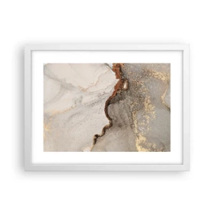 Poster in einem weißen Rahmen - An der Grenze der Farben - 40x30 cm