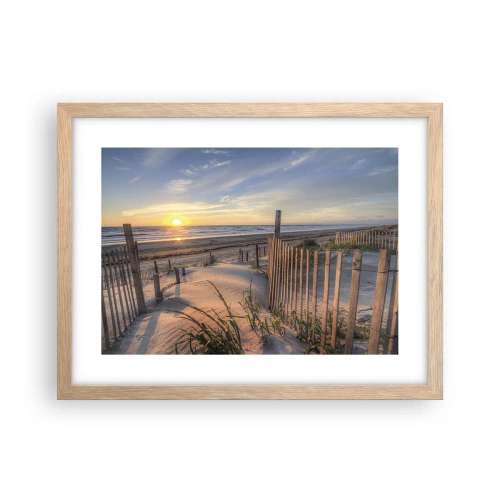 Poster in einem Rahmen aus heller Eiche - Schein und Schatten des Windes - 40x30 cm