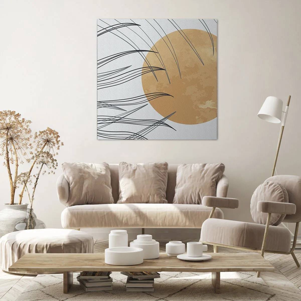 Bild auf Leinwand - Leinwandbild - Immer der Sonne entgegen - 30x30 cm