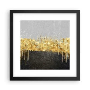 Poster in einem schwarzem Rahmen - Nach innen und nach oben - 30x30 cm