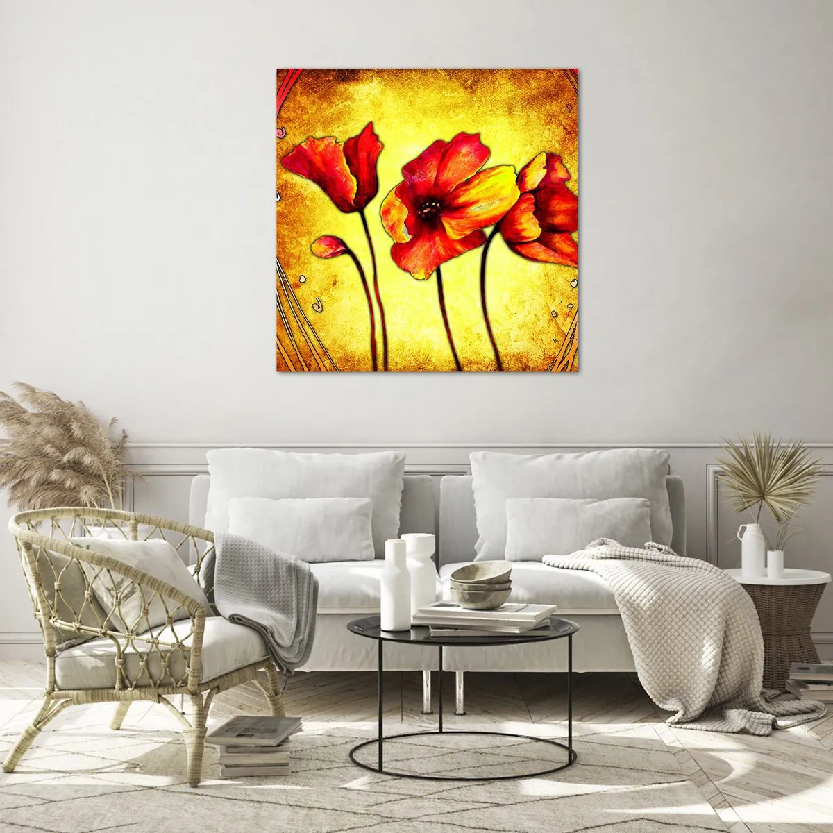 Glasbild - Bild auf glas - In Jugendstil-Dekorationen - 30x30 cm