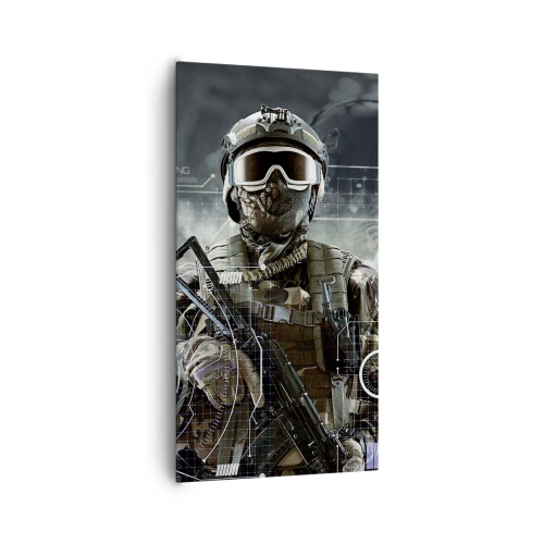 Bild auf Leinwand - Leinwandbild - Macht zu Macht - 65x120 cm