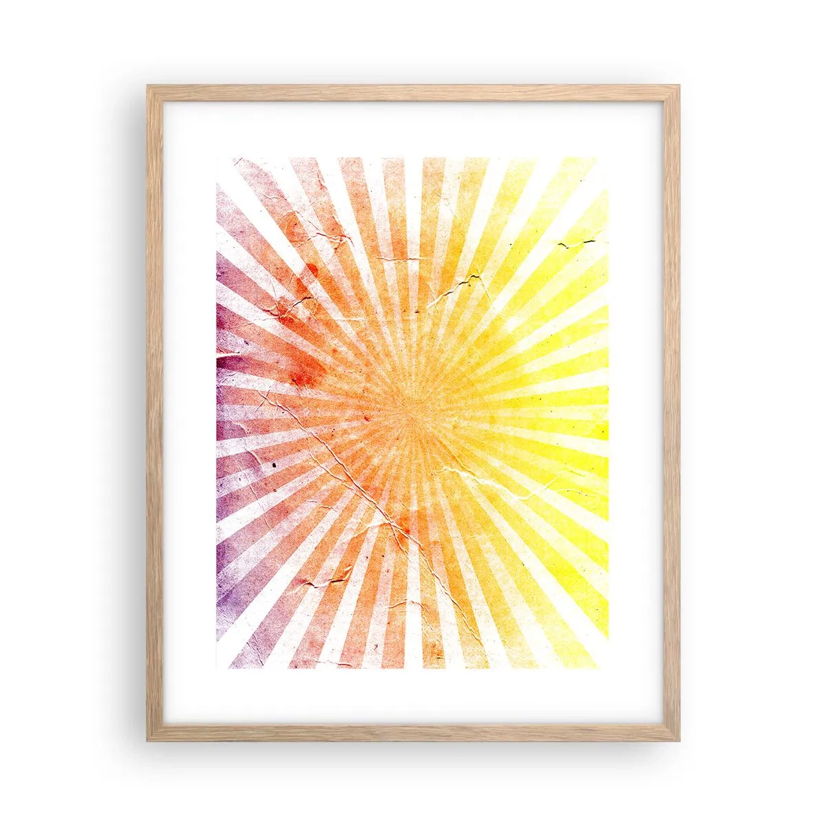 Poster in einem Rahmen aus heller Eiche - Sonnenaufgänge und Sonnenuntergänge - 40x50 cm