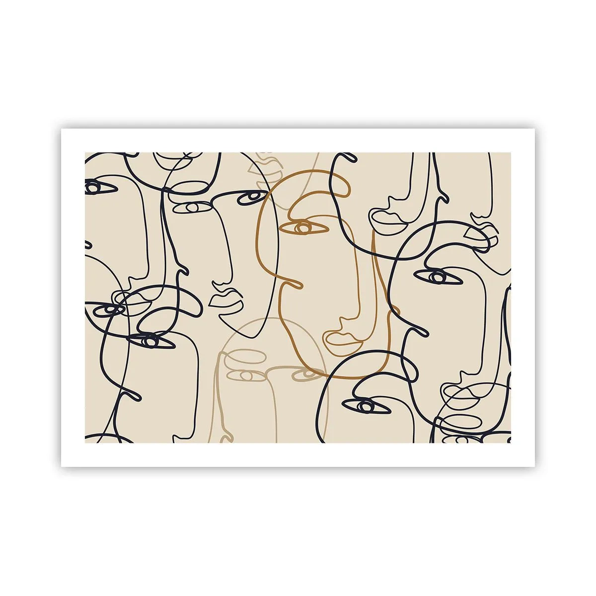 Poster - Das Porträt wird multipliziert - 70x50 cm