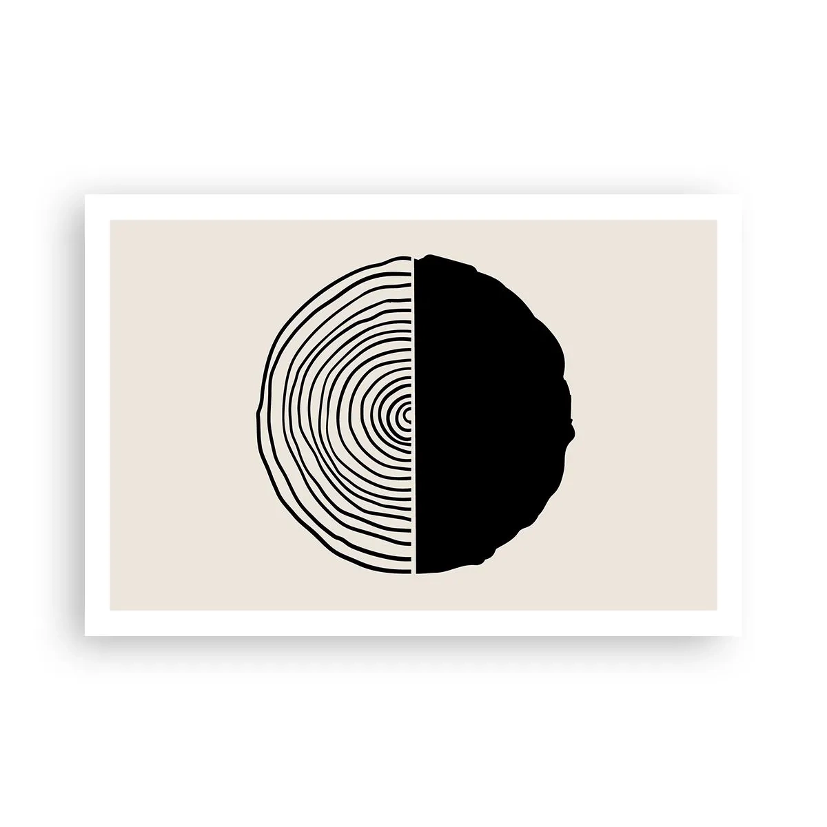 Poster - Halb und halb - 91x61 cm