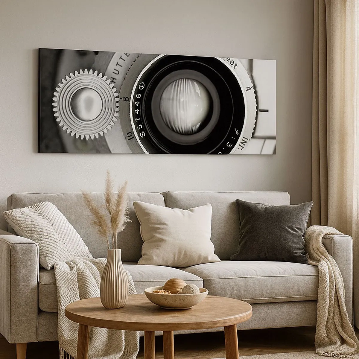 Bild auf Leinwand - Leinwandbild - Eine Story über Hollywood - 100x40 cm