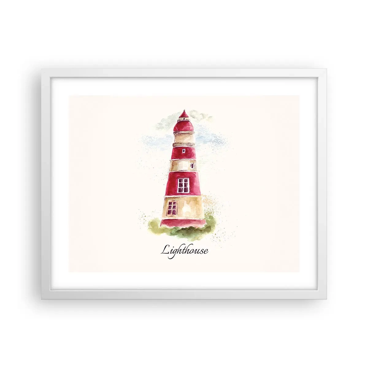 Poster in einem weißen Rahmen - Das Wetter ringsum ist immer gut - 50x40 cm