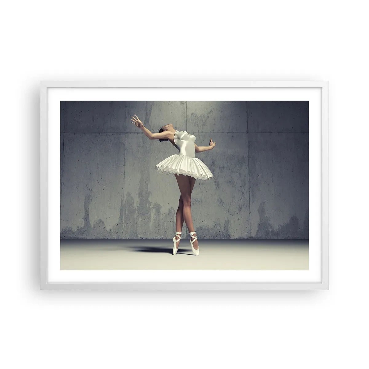 Poster in einem weißen Rahmen - Leicht wie ein Vogel - 70x50 cm