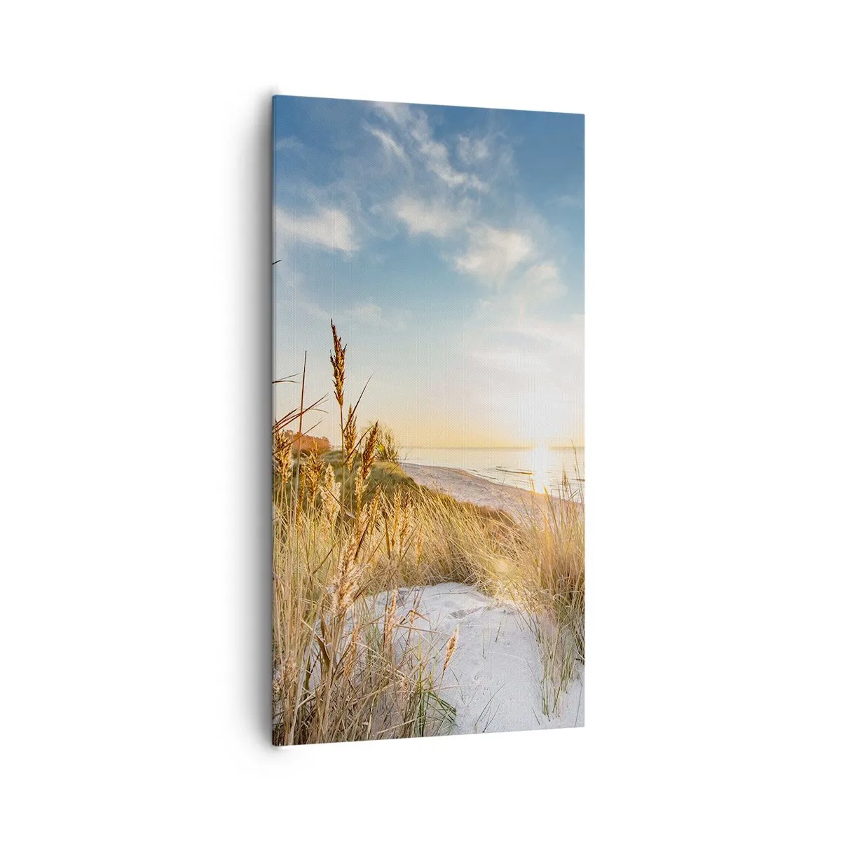 Bild auf Leinwand - Leinwandbild - Nordstrand - 65x120 cm