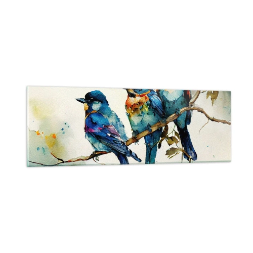 Glasbild - Bild auf glas - War er beleidigt? - 90x30 cm