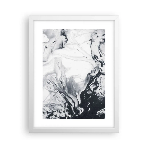 Poster in einem weißen Rahmen - Das Innere der Erde - 30x40 cm