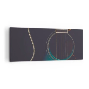 Bild auf Leinwand - Leinwandbild - Einen Moment bevor es ertönt - 100x40 cm