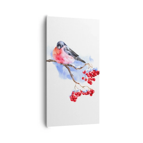 Bild auf Leinwand - Leinwandbild - Winter in Farbe - 65x120 cm