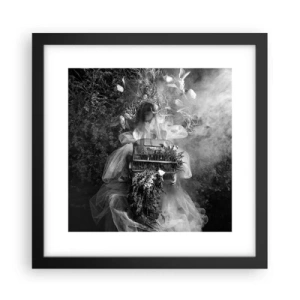 Poster in einem schwarzem Rahmen - Mutter selbst - Natur - 30x30 cm