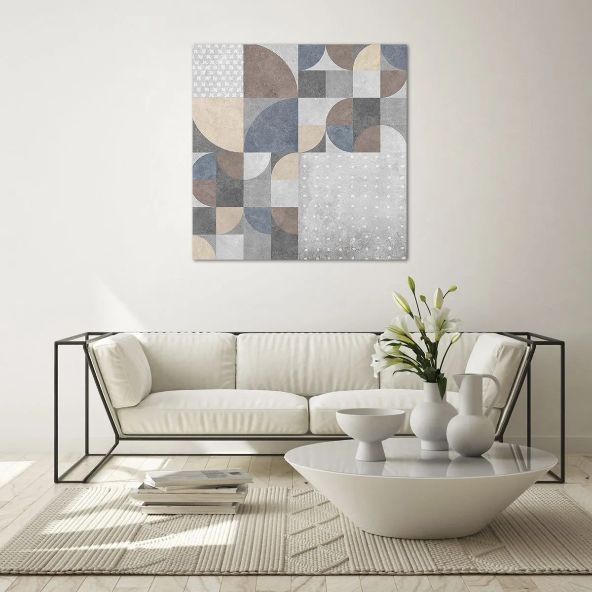 Glasbild - Bild auf glas - Keramische Fantasie - 70x70 cm