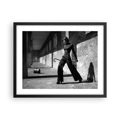 Poster in einem schwarzem Rahmen - Urbane Eleganz - 50x40 cm