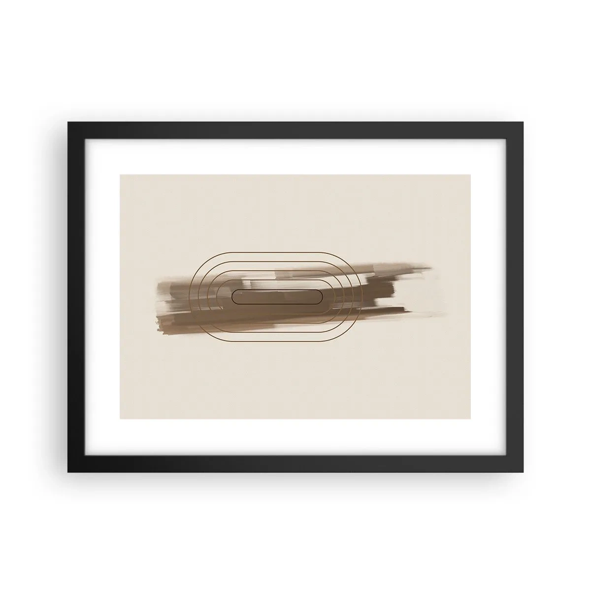 Poster in einem schwarzem Rahmen - Ein Hauch von Grau - 40x30 cm