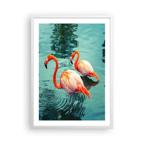 Poster in einem weißen Rahmen - Wir sind jetzt in Mode - 50x70 cm