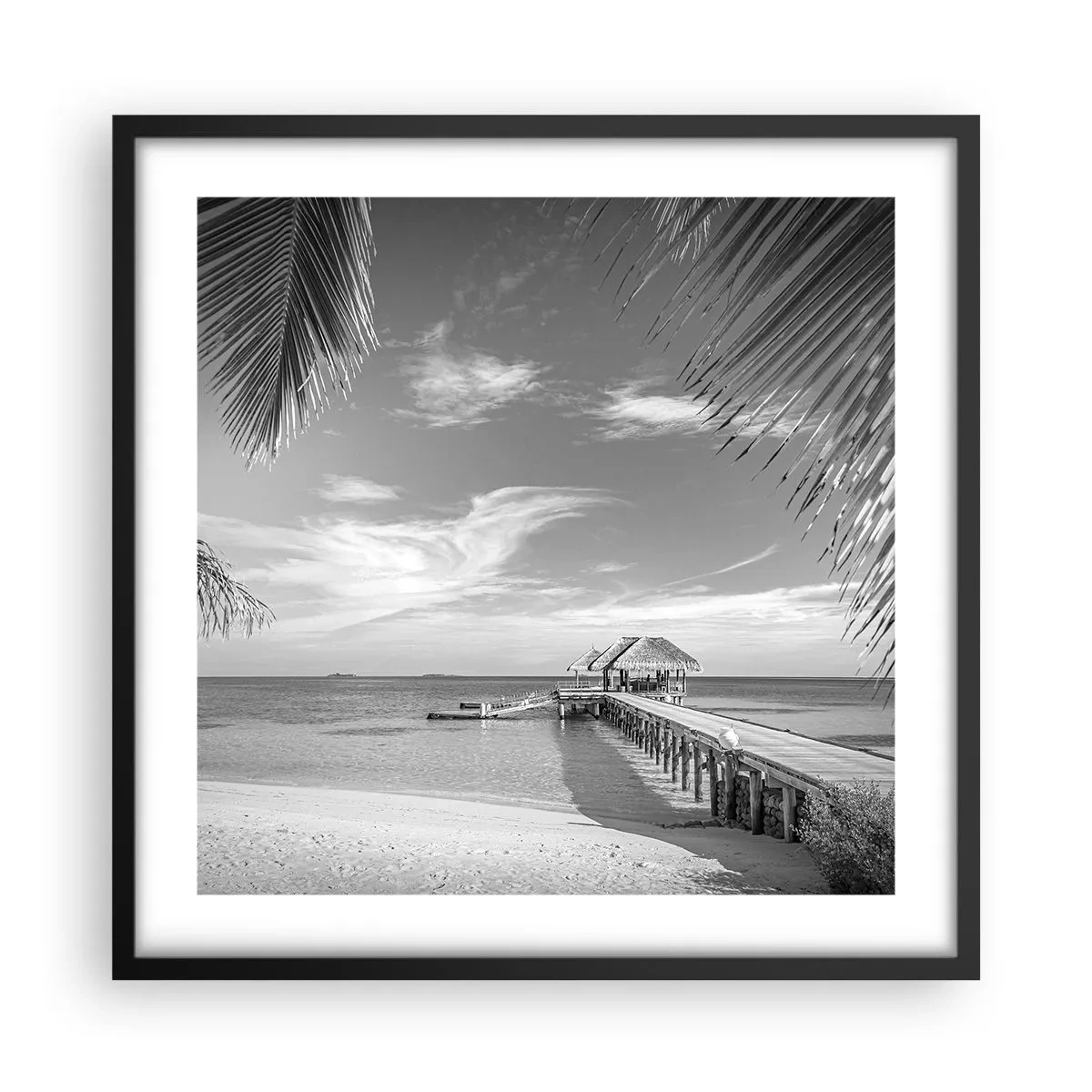 Poster in einem schwarzem Rahmen - Erinnerung oder Traum? - 50x50 cm