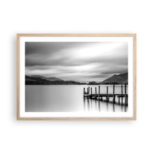 Poster in einem Rahmen aus heller Eiche - Milde und Kraft - 70x50 cm
