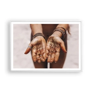 Poster in einem weißen Rahmen - Ein Geschenk für dich - 100x70 cm