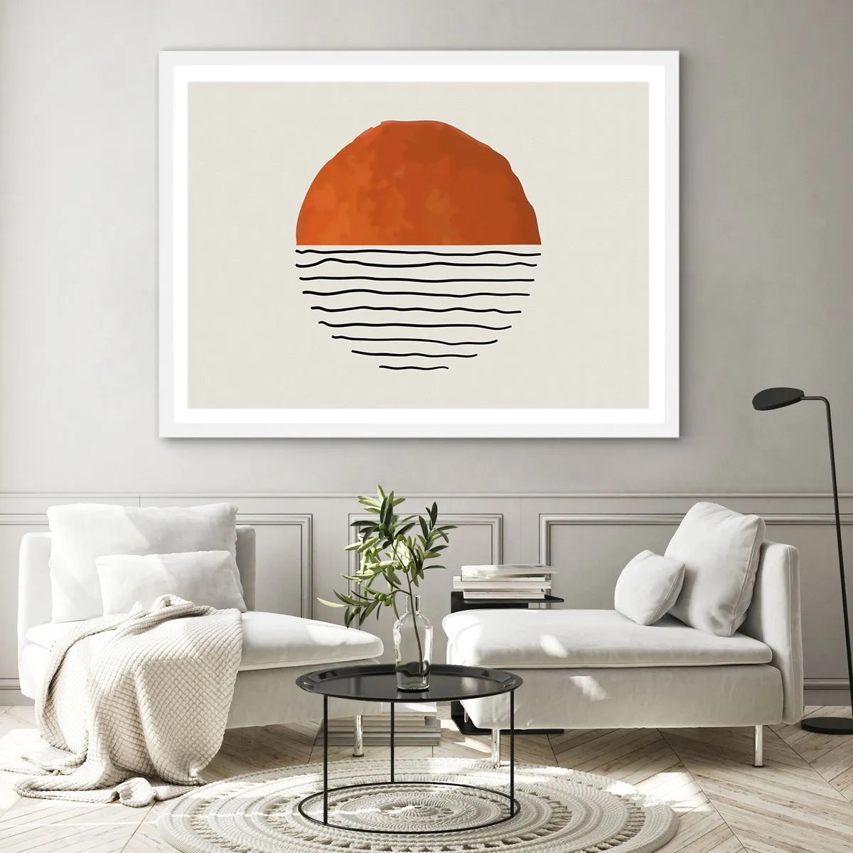 Poster in einem weißen Rahmen - Im japanischen Klima - 100x70 cm