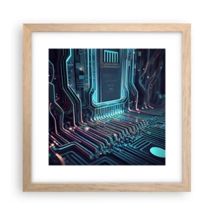 Poster in einem Rahmen aus heller Eiche - Ich denke nur… - 30x30 cm