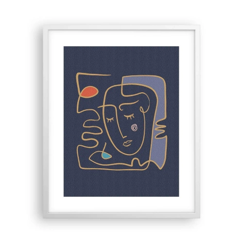 Poster in einem weißen Rahmen - In Gedanken - 40x50 cm