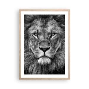 Poster in einem Rahmen aus heller Eiche - Im Krönungsgewand - 50x70 cm