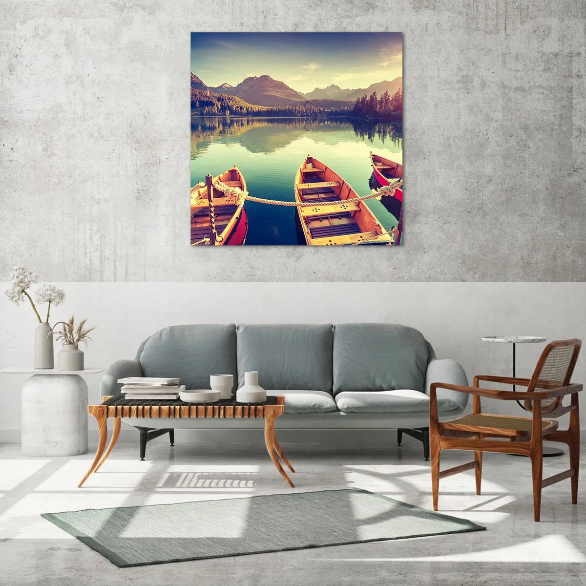 Glasbild - Bild auf glas - Lebe nach ihren Gesetzen - 40x40 cm