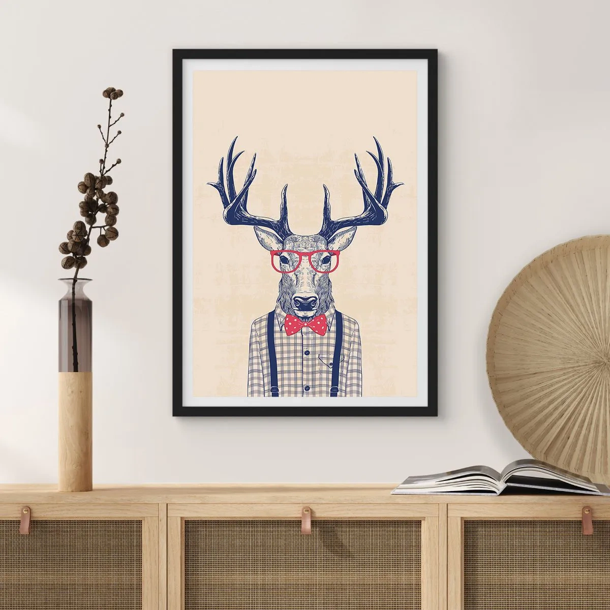 Poster in einem schwarzem Rahmen - Eine lustige Extravaganz - 40x50 cm