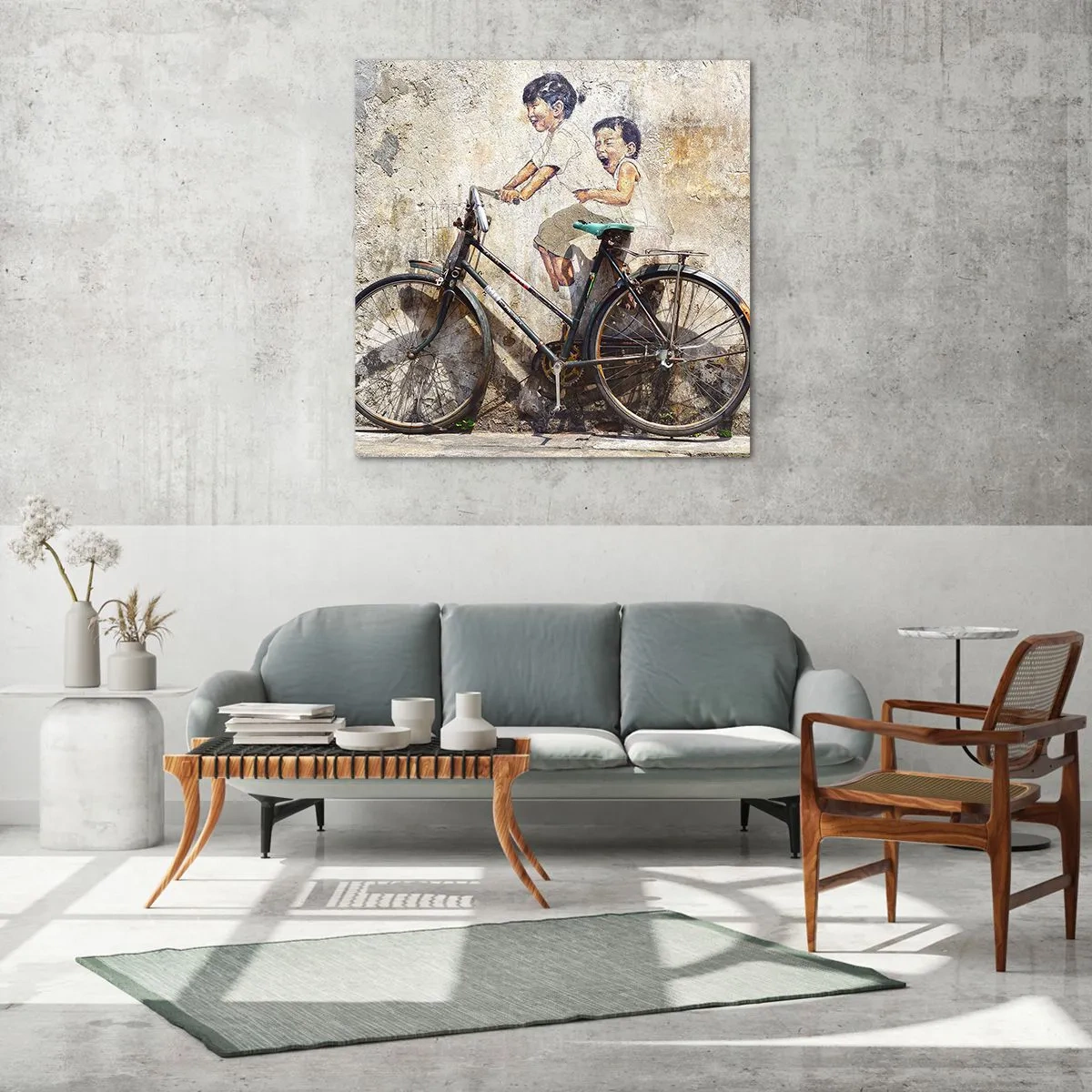 Glasbild - Bild auf glas - Richtig oder falsch? - 50x50 cm