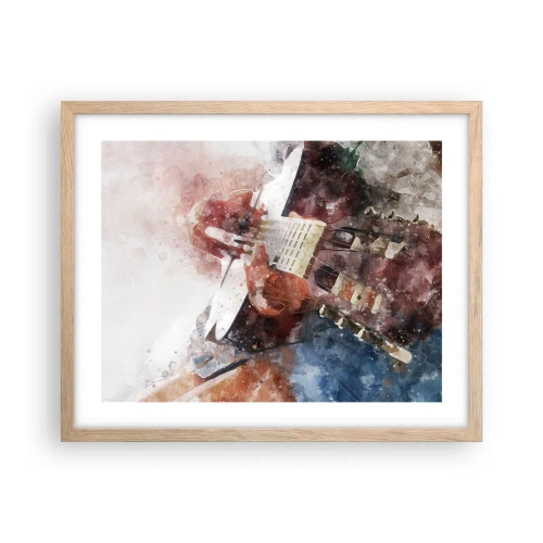 Poster in einem Rahmen aus heller Eiche - Und was halten Sie davon? - 50x40 cm