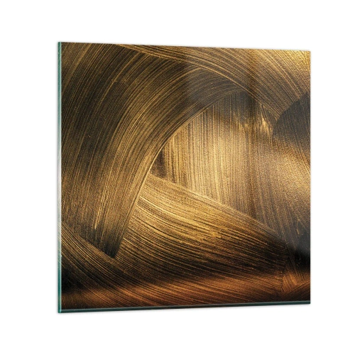 Glasbild - Bild auf glas - In einem goldenen Labyrinth - 30x30 cm