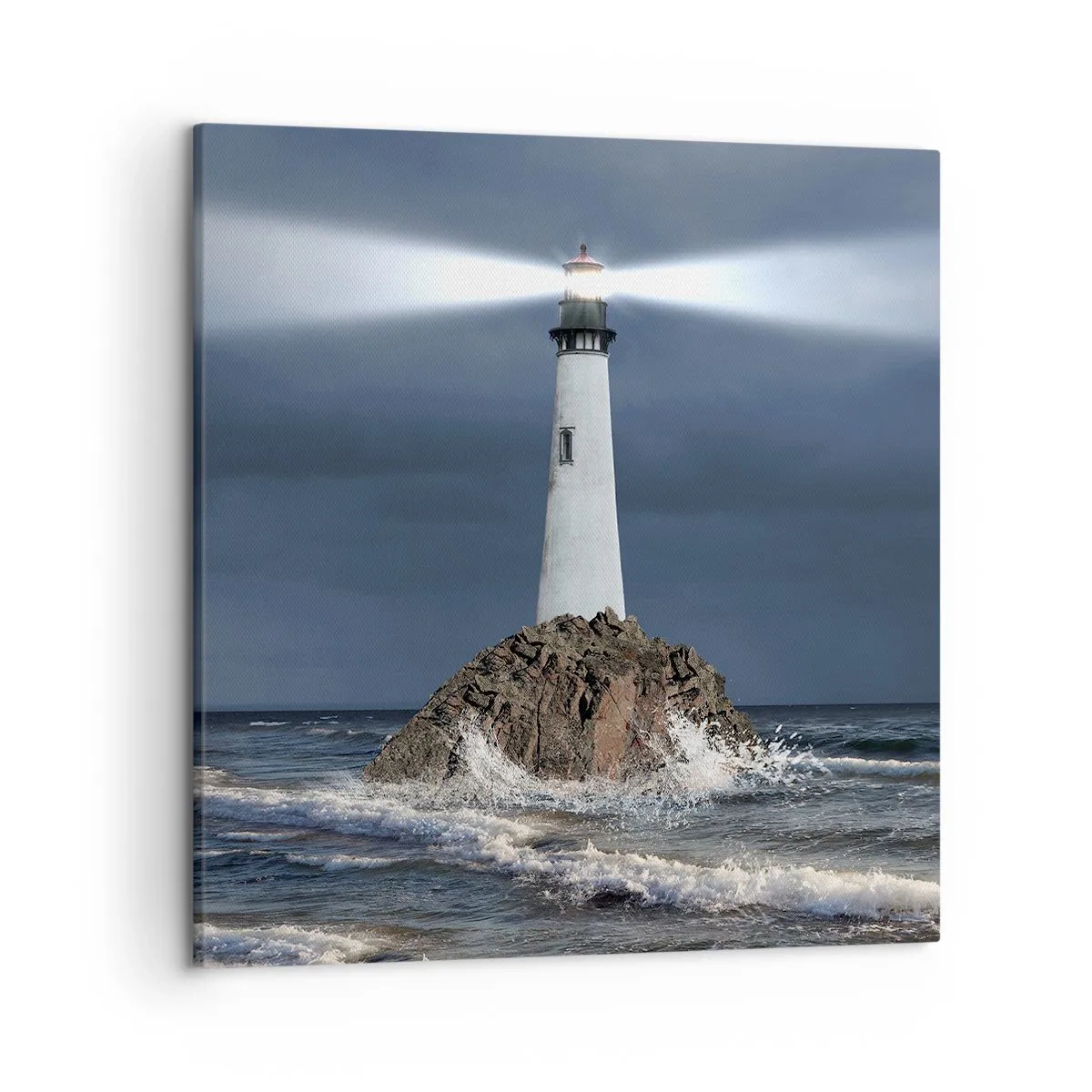 Bild auf Leinwand - Leinwandbild - Hier... hier... hier! - 50x50 cm