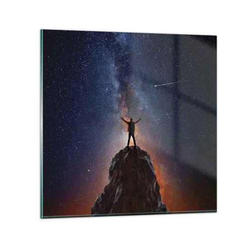 Glasbild - Bild auf glas - Die Macht ist mit mir! - 30x30 cm