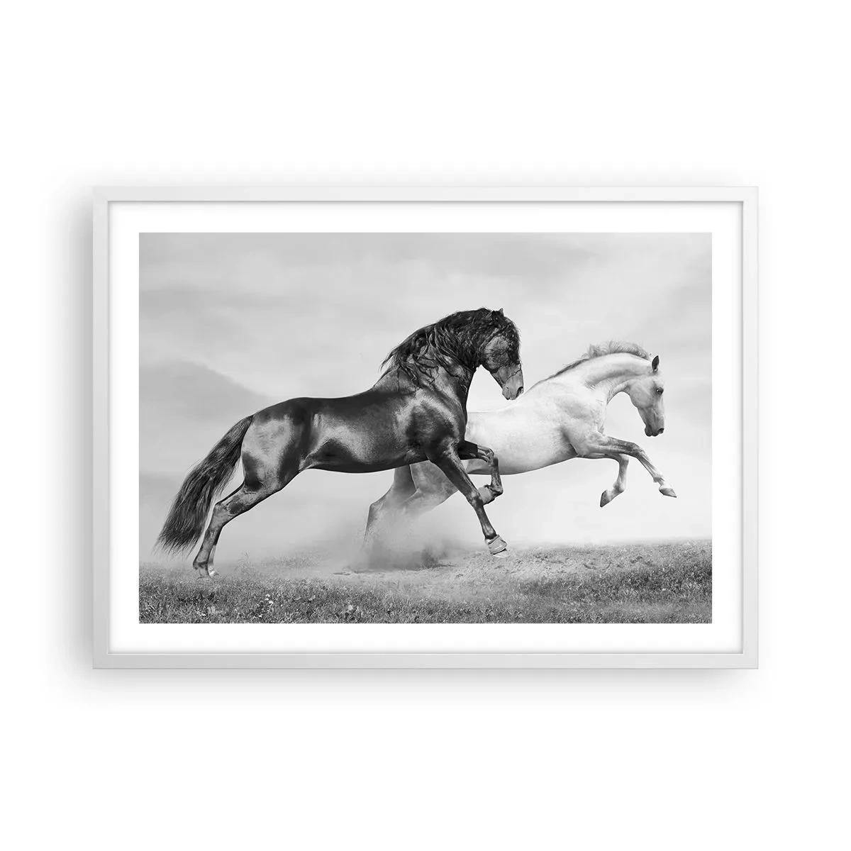 Poster in einem weißen Rahmen - Engel und Dämonen - 70x50 cm