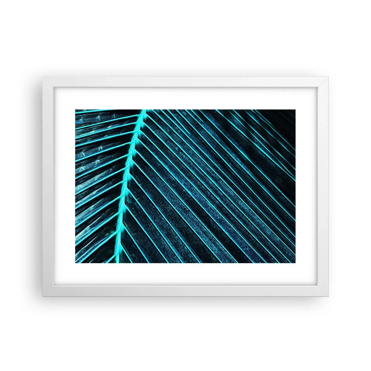 Poster in einem weißen Rahmen - Grüne Textur - 40x30 cm