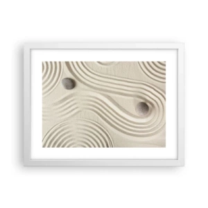 Poster in einem weißen Rahmen - Ein Hauch von Wärme - 40x30 cm