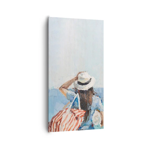 Bild auf Leinwand - Leinwandbild - Willkommen in den Sommerferien - 65x120 cm