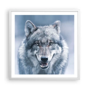 Poster in einem weißen Rahmen - Werden Sie die Herausforderung annehmen? - 60x60 cm