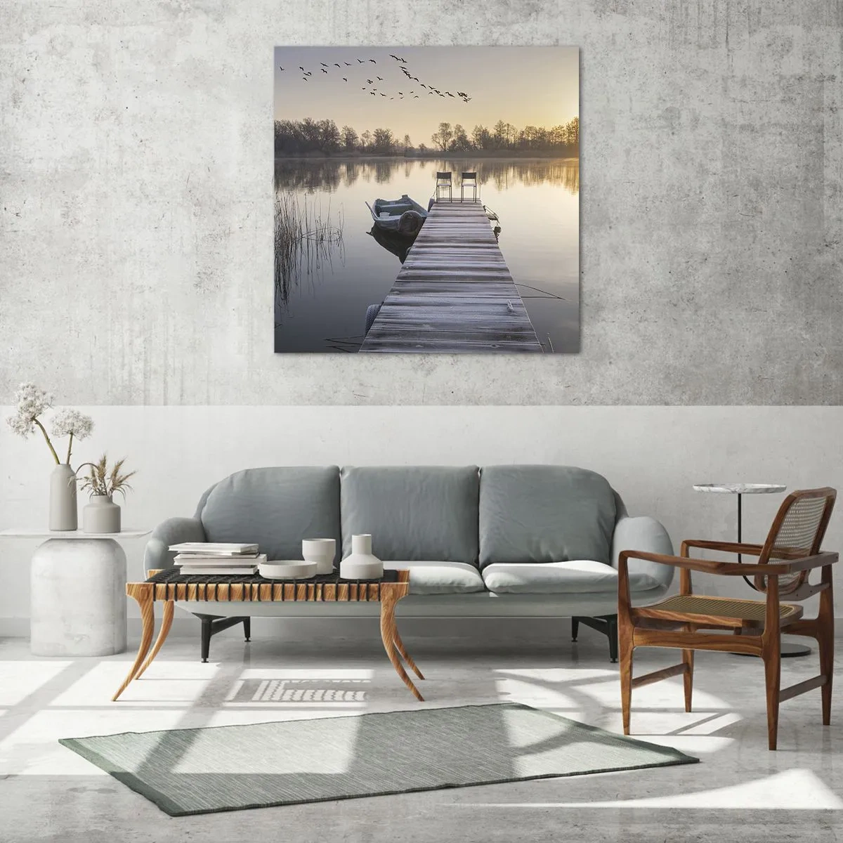 Glasbild - Bild auf glas - Ich komme nach einiger Zeit zurück - 40x40 cm