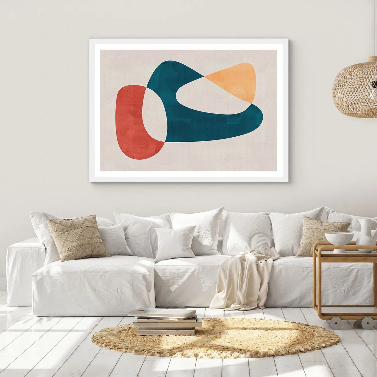 Poster in einem weißen Rahmen - Einflüsse und Metamorphosen - 40x30 cm