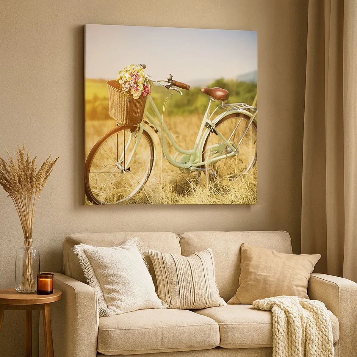 Bild auf Leinwand - Leinwandbild - Ich bleibe eine Weile hier - 30x30 cm