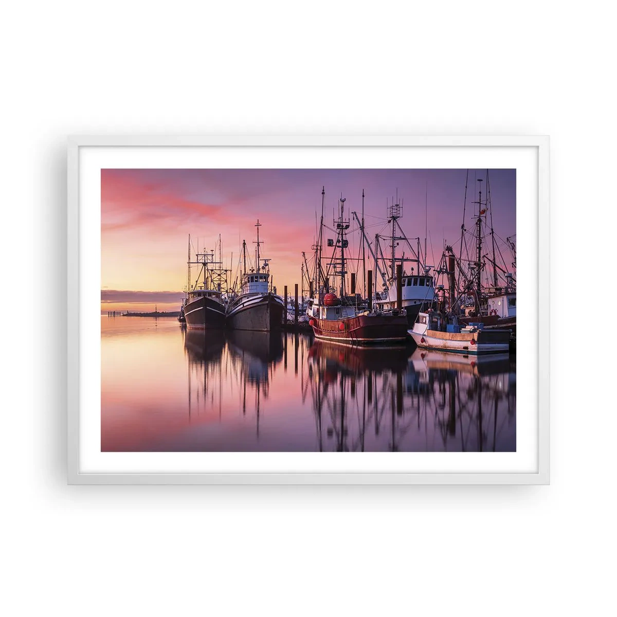 Poster in einem weißen Rahmen - Vor dem nächsten Tag - 70x50 cm