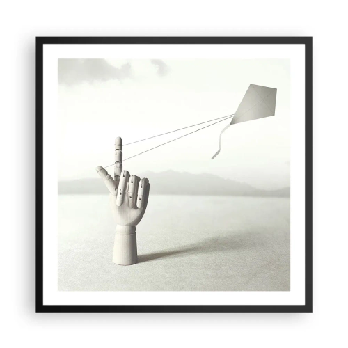 Poster in einem schwarzem Rahmen - Kraftprobe - 60x60 cm